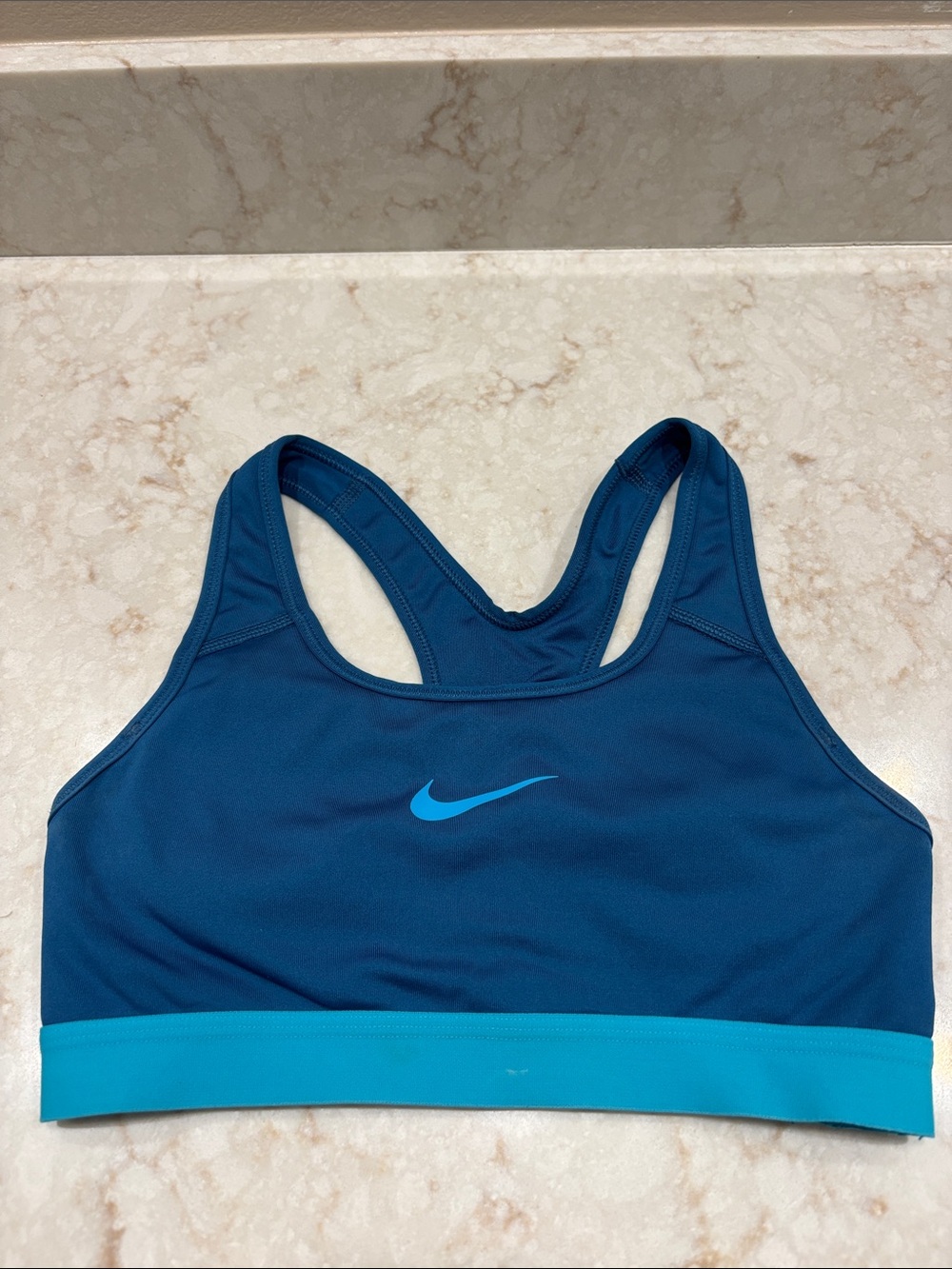 Nike Teal and Aqua Racerback Sports Bra